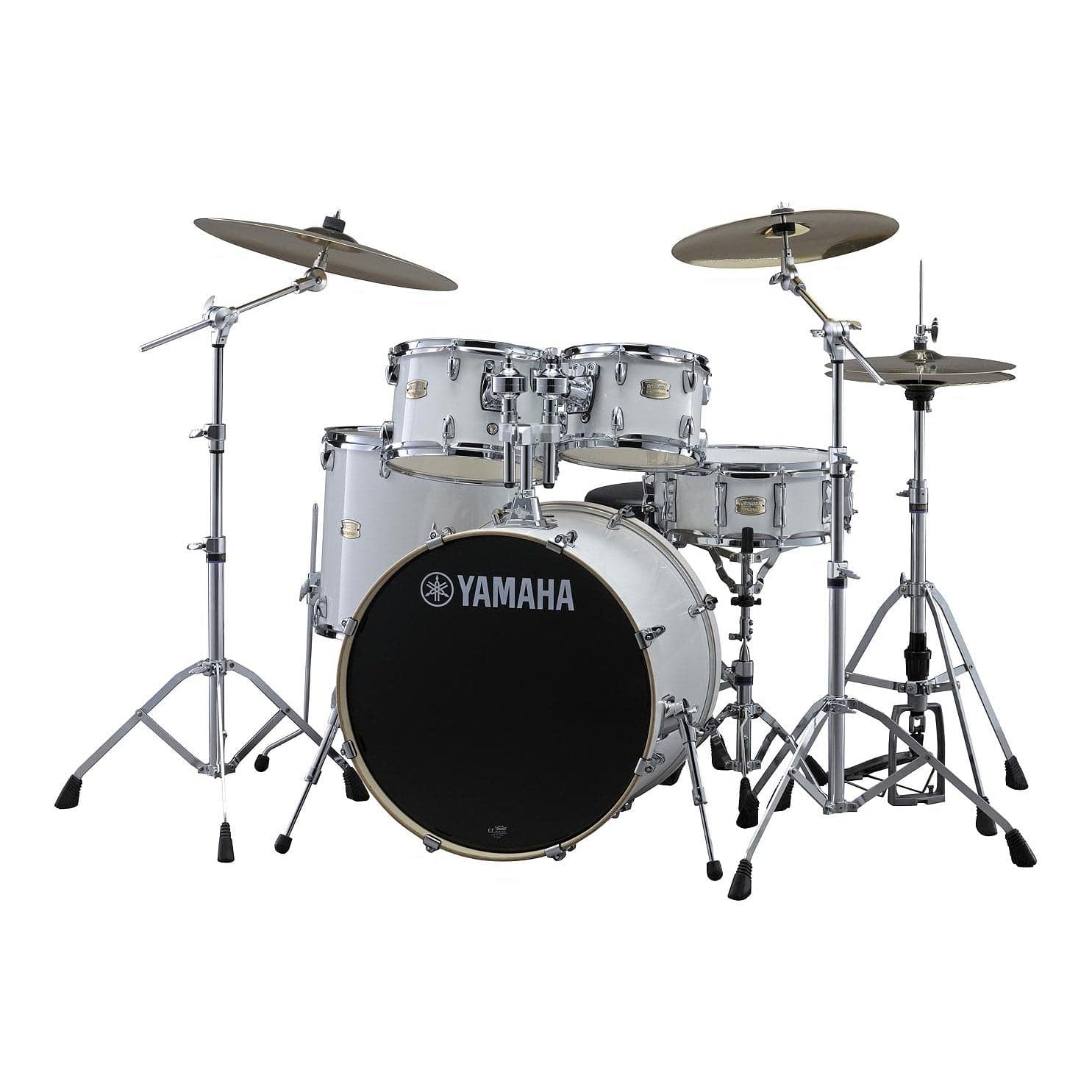 Yamaha Stage Custom Birch 5pc Drum Set w/22BD & 780 Hardware - Pure White